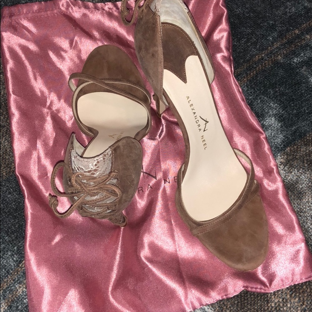 Authentic Alexandra Neel Lace-Up Heels